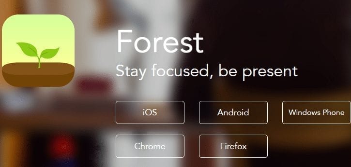 image of the forest app which can help you gamify productivity in your business