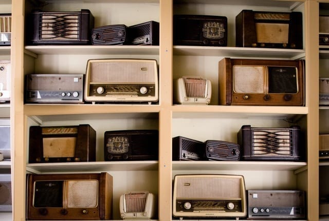 image of old radios