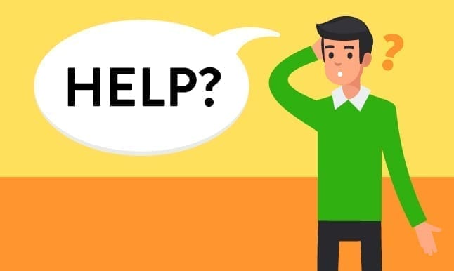 image of a confused person asking for help