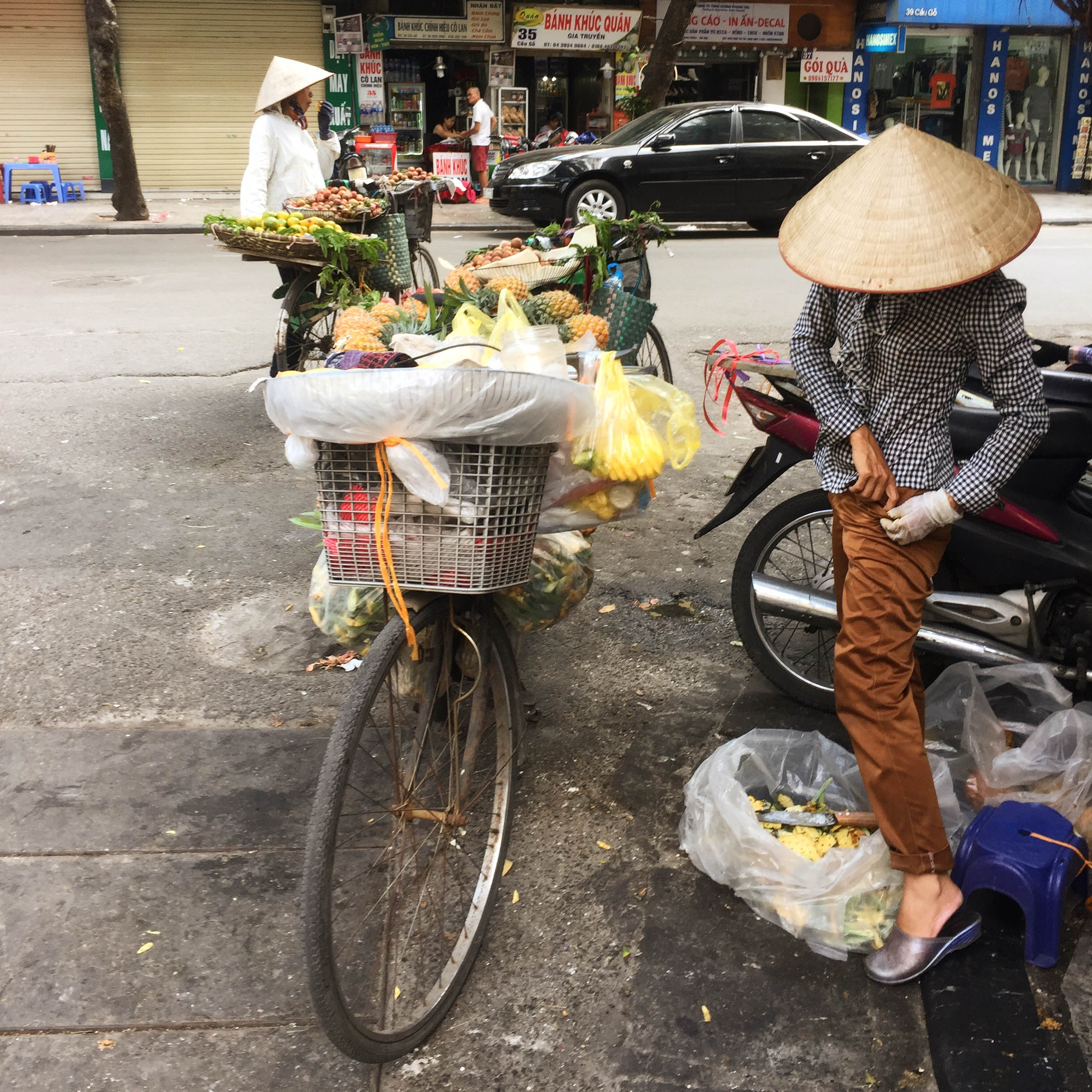 an image of the street life in Vietnam
