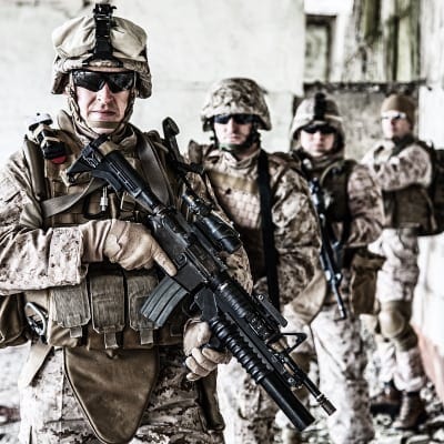an image of the U.S. Marine's "fire team" of only 4 people