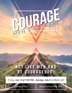 church graphic design ideas #1 - men's retreat flyer