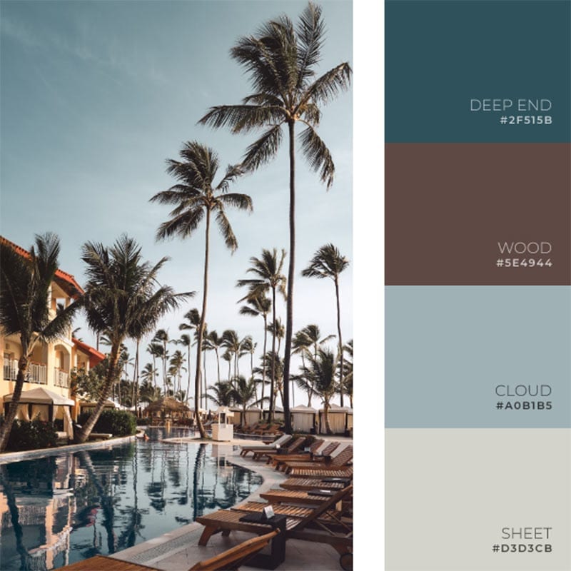 warm summer color palette inspiration