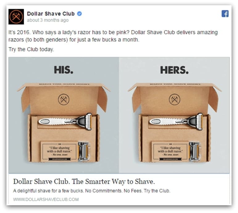 Dollar shave club ad