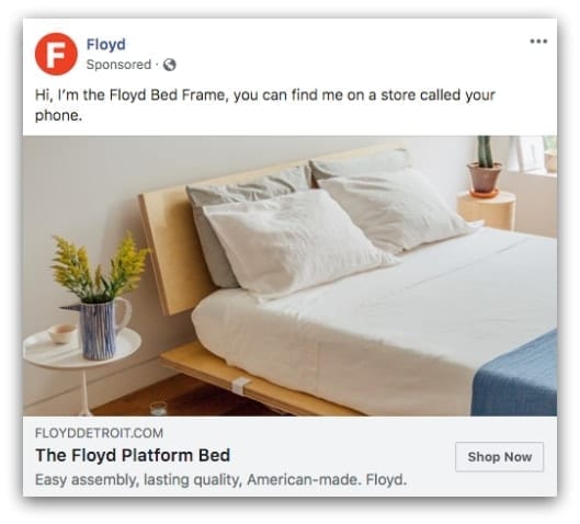 Floyd Facebook ad