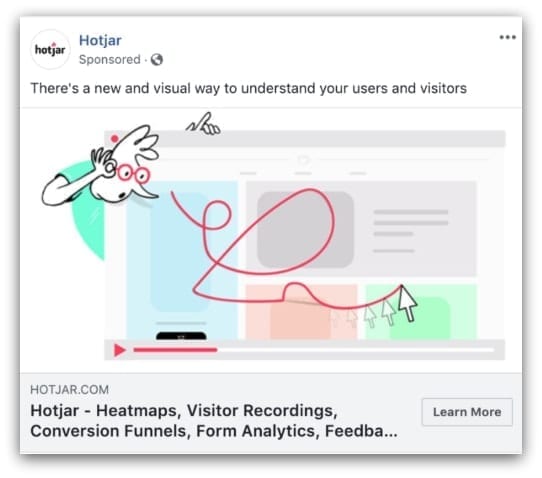 Hotjar Facebook ad