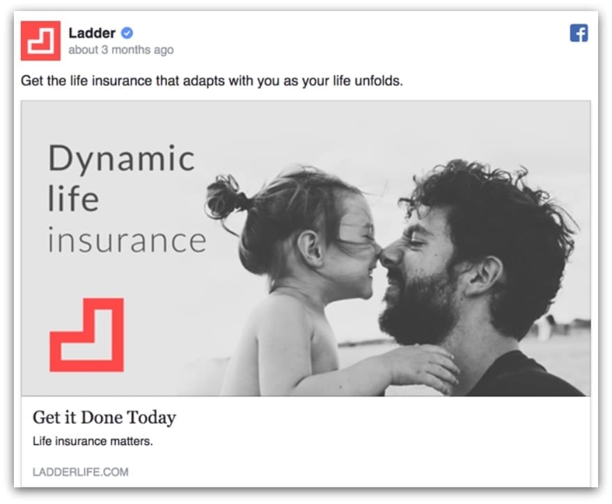Ladder Facebook ad