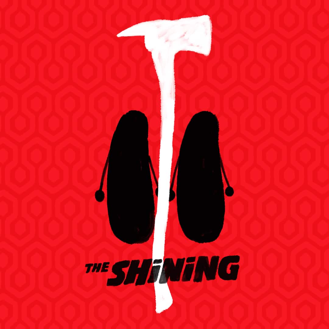 The Shining movie poster using Custom Illustrations